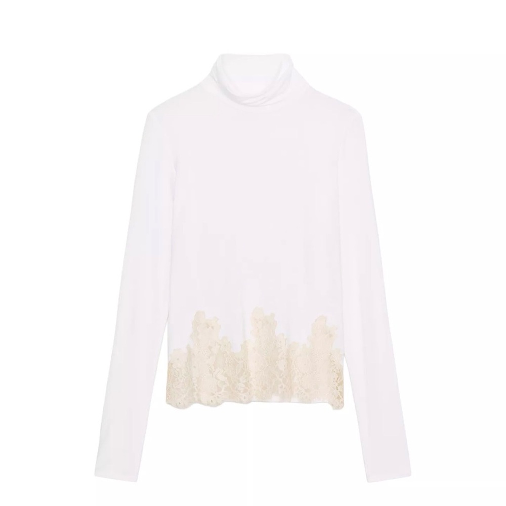 Zara Combination Lace T-Shirt